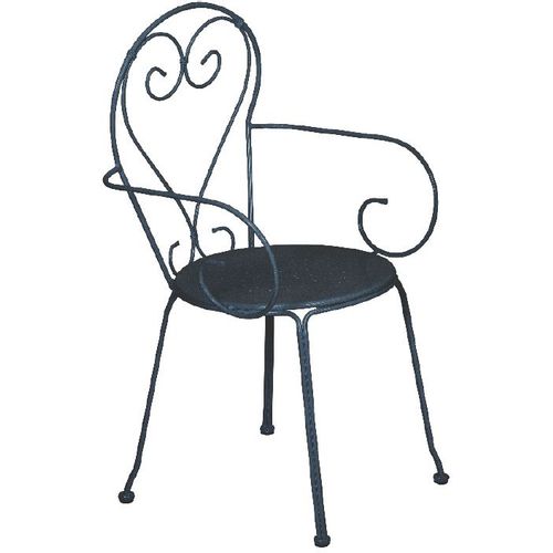 Metalna stolica Moka - crna slika 1