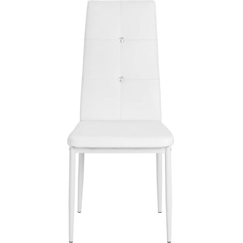 Blagovaonske stolice od umjetne kože 2 kom bijele slika 14