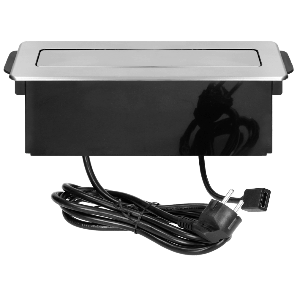 Orno Produžni kabel sa 2 x Schuko,2 x USB utičnice,HDMI,ugradbena - OR-GM-9016(GS)/B-G slika 5