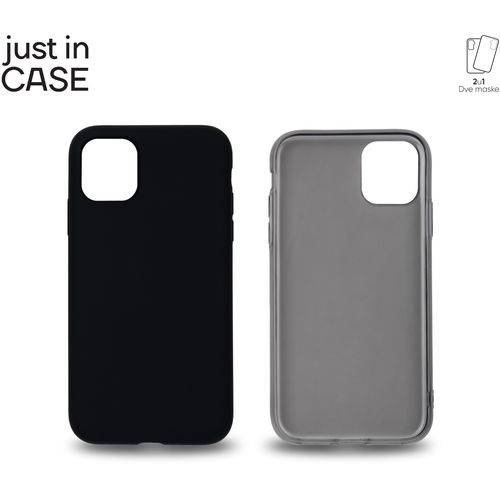 2u1 Extra case MIX paket CRNI za iPhone 11 slika 3