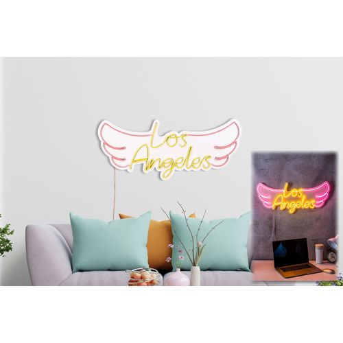 Los Angeles - Pink, Yellow Pink
Yellow Decorative Plastic Led Lighting slika 4