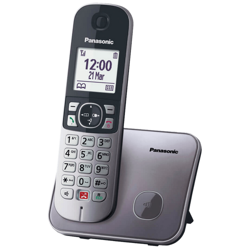 Panasonic telefon bežični, DECT, 1,8" LCD zaslon, spikerfon, KX-TG6811FXM slika 1