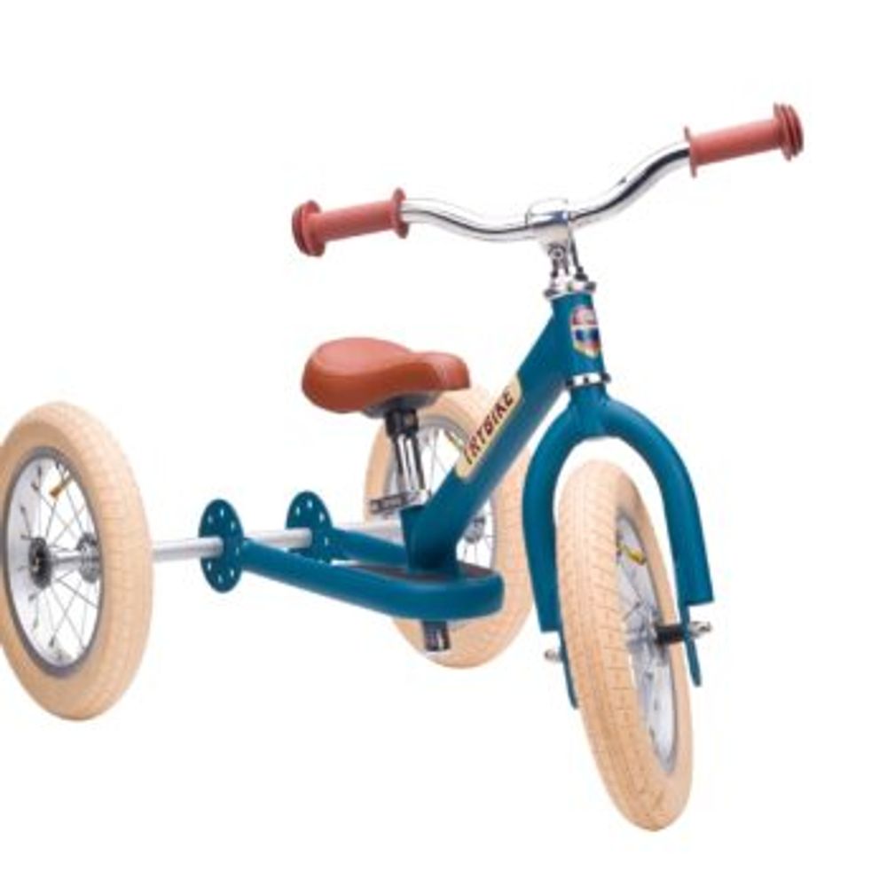 TRYBIKE Balans bicikl 2u1 Steel, Vintage Blue Matt slika 9