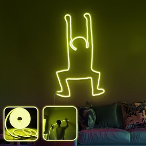 Happiness - XL - Yellow Yellow Decorative Wall Led Lighting