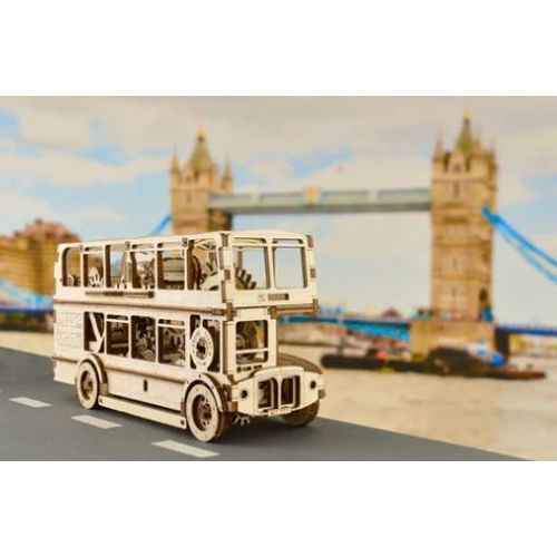 Wooden City 3D drvena maketa - Londonski autobus slika 3