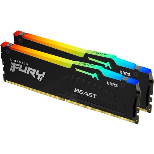 Kingston Fury Beast RGB 64GB Kit (2x32GB) DDR5-6000 DIMM PC5-48000 CL36, 1.35V slika 2