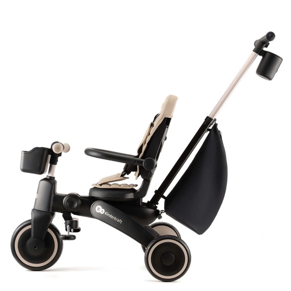 Kinderkraft Sklopivi rotirajući tricikl 5U1 Jazz 2, Beige slika 8