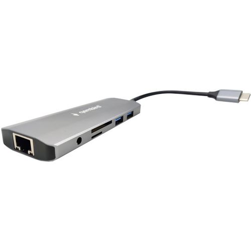 A-CM-COMBO9-03 ** Gembird USB Type-C 9in1 multi-port adapter USB-C+HUB+HDMI+PD+card+RJ45 Gbit (2159) slika 2