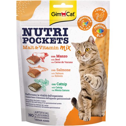 GimCat Poslastica za mačke Nutri Pockets Malt-Vitamin Mix, 150g slika 1