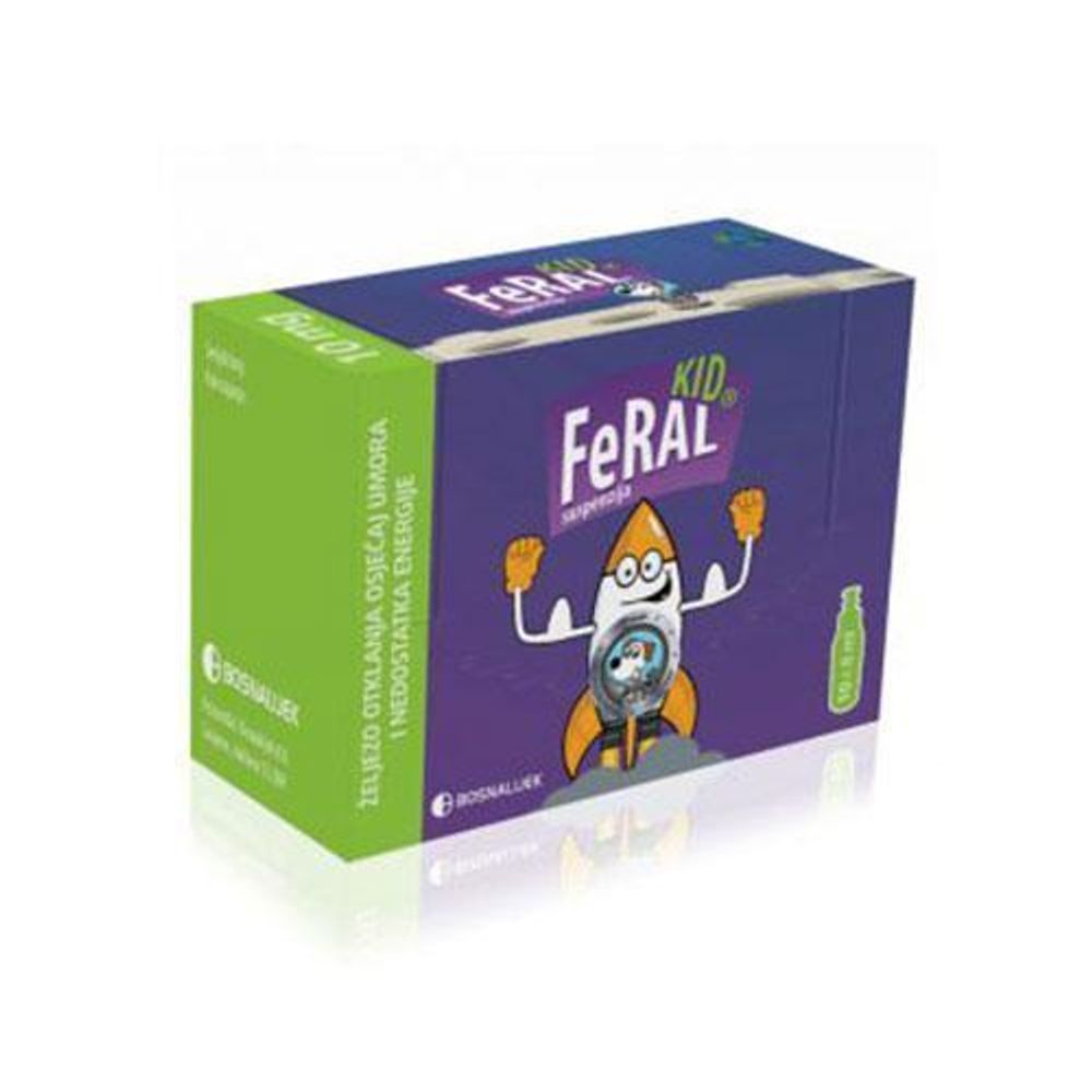 FERAL KID 10X10MG BOČICE - Dodatak Ishrani za Djecu slika 1