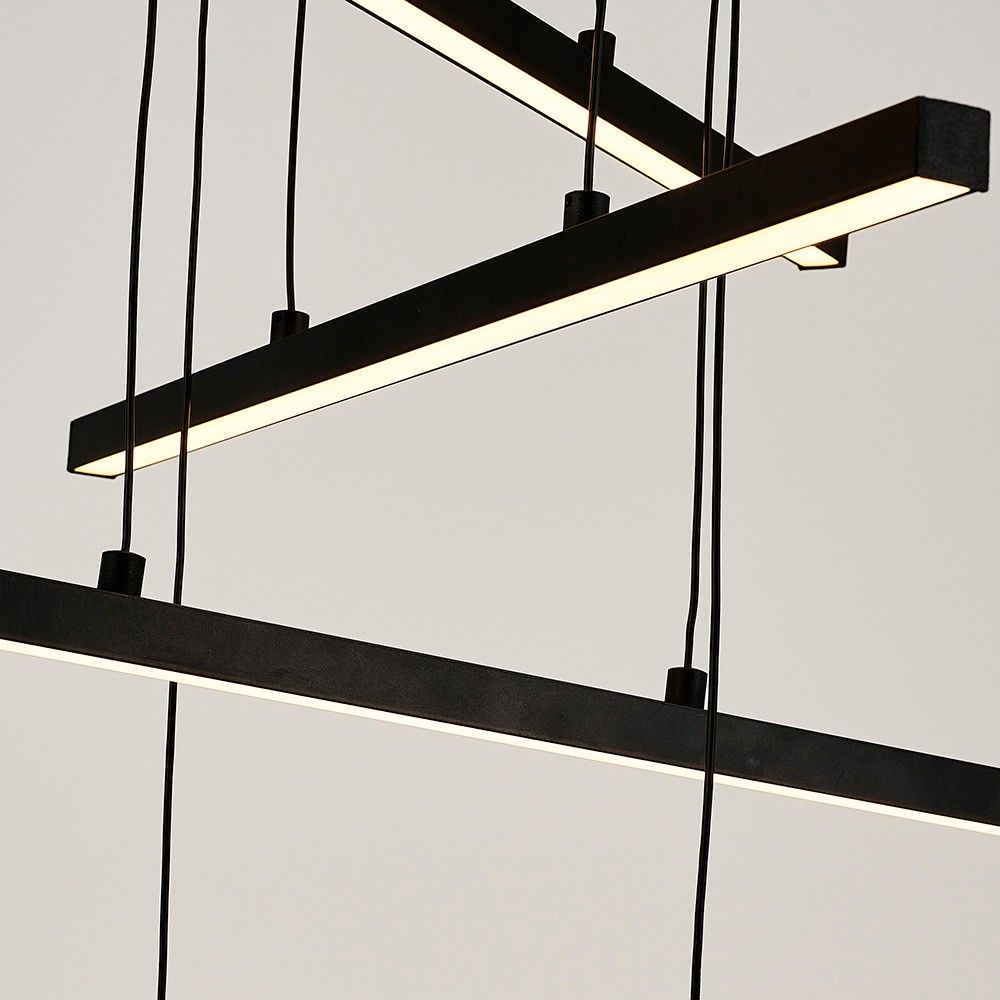Luster L1245 - Crni Kristalni Luster slika 2