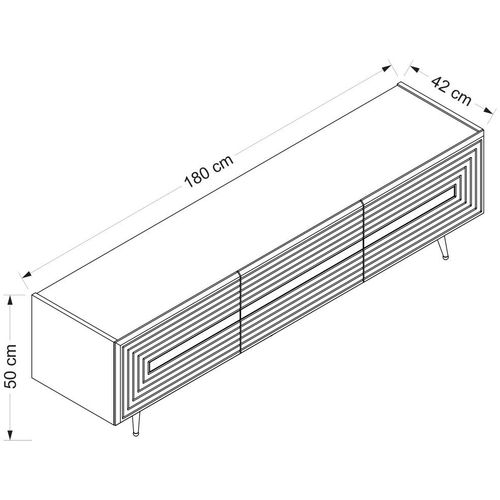 Jose - Anthracite  Anthracite
Gold TV Unit slika 8