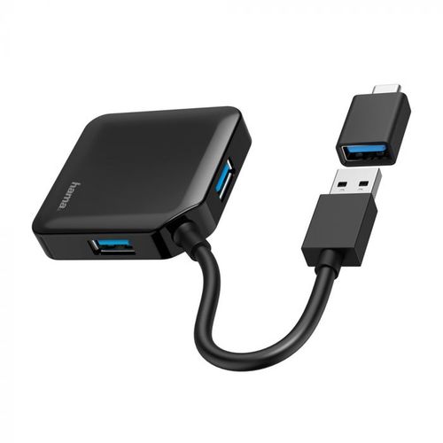 Hama USB 3.2 HUB 1:4, 5Gbit/s + USB-C adapter slika 2