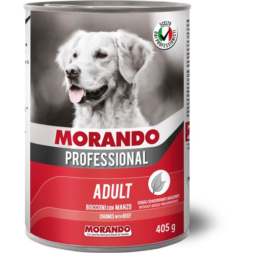 Morando Dog Prof Adult Komadići Govedina 405g konzerva slika 1