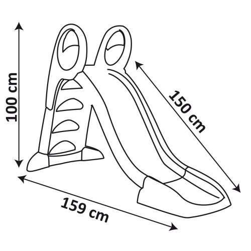 SMOBY tobogan GM, plavo-zeleni, spust 150 cm 820505 slika 8