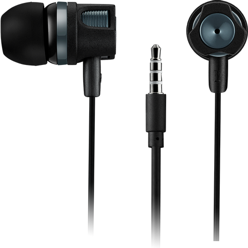 CANYON Stereo earphones with microphone, 1.2M, dark gray slika 2
