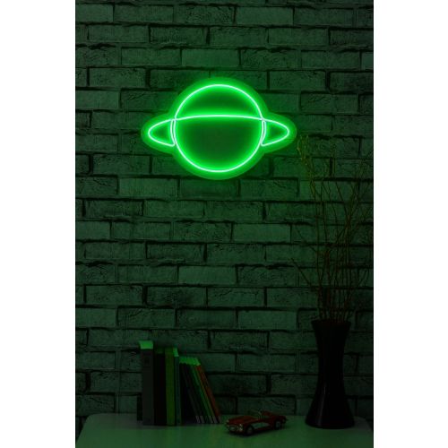 Wallity Ukrasna plastična LED rasvjeta, Saturn - Green slika 12