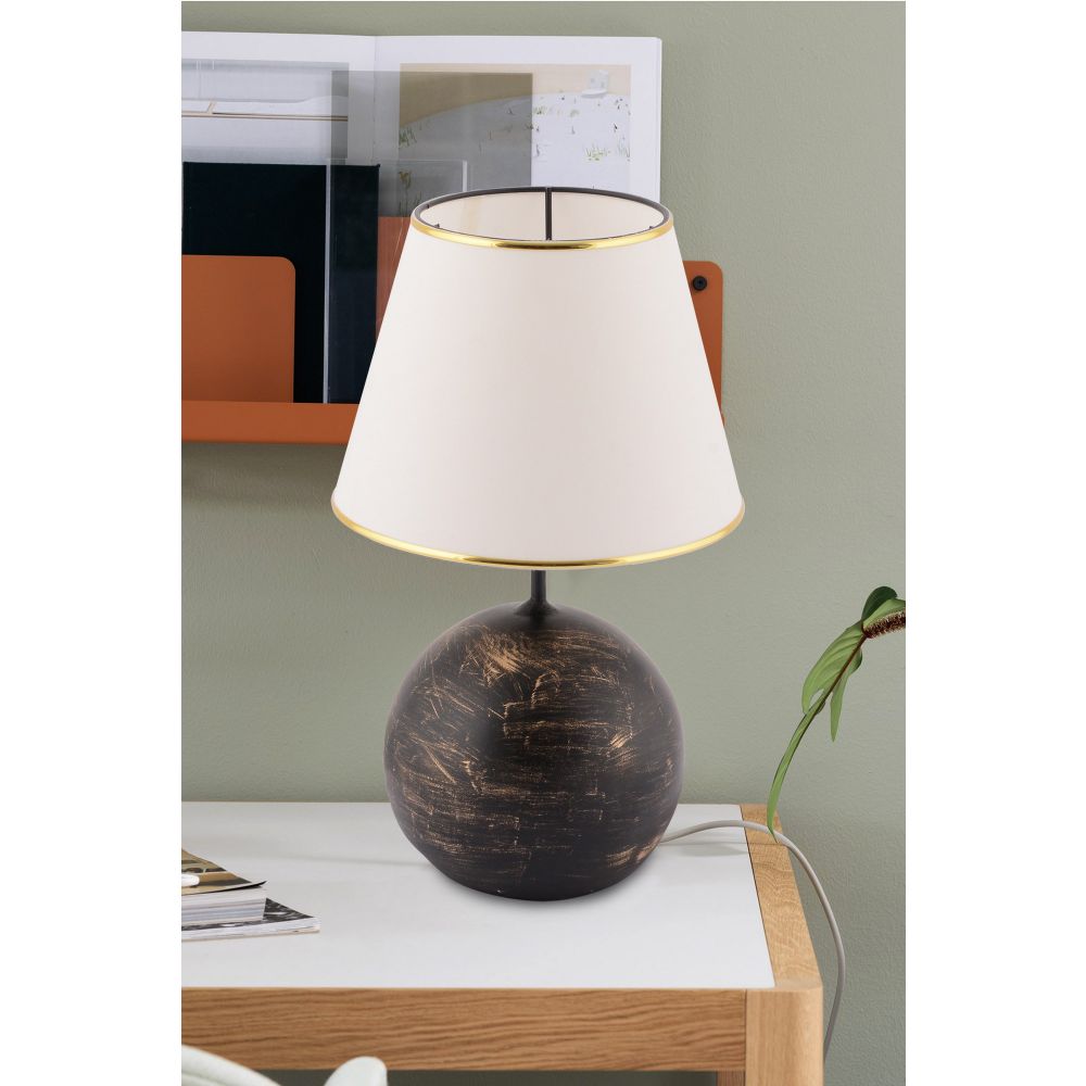 Lampa za sto Balloon - Bijela, Crna i Zlatna slika 1