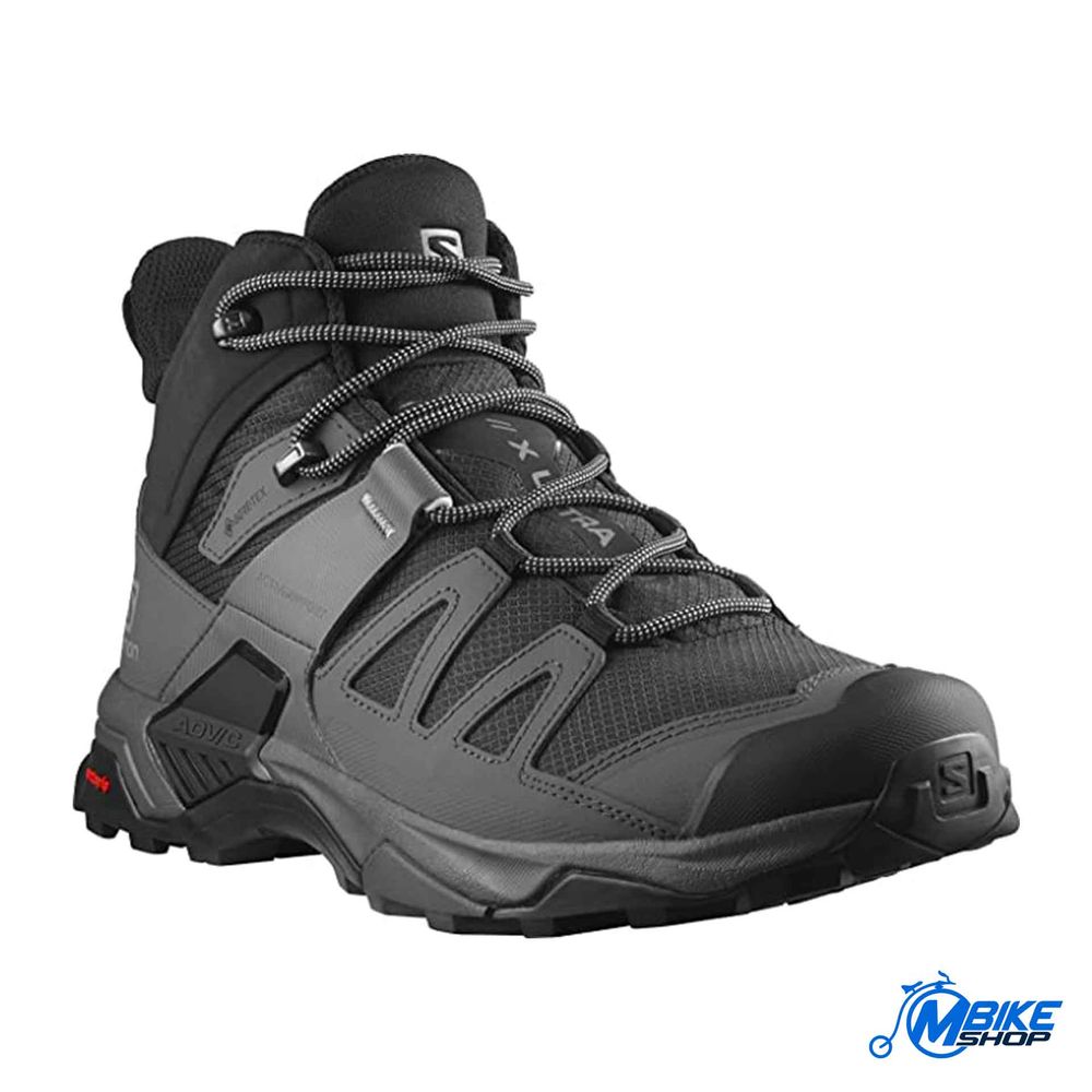 Salomon Muške gležnjerice X Ultra 4 MID Wide GTX, Black/Magnet/Pearl Blue slika 3