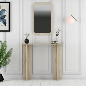 Sto za šminkanje "Modena Mirror" - boja: Travertin