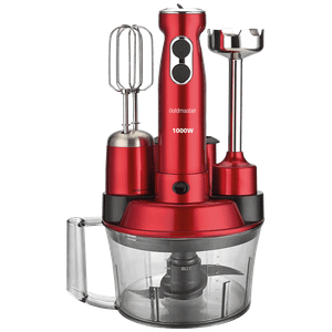 Goldmaster Štapni mikser sa posudom, 5u1, 1000 W, Multipraktik - GM-7239K Elena Max Red