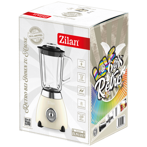 Zilan Blender zapremina 1.5 lit., 500W, 2 brzine, Retro - ZLN1207 slika 2