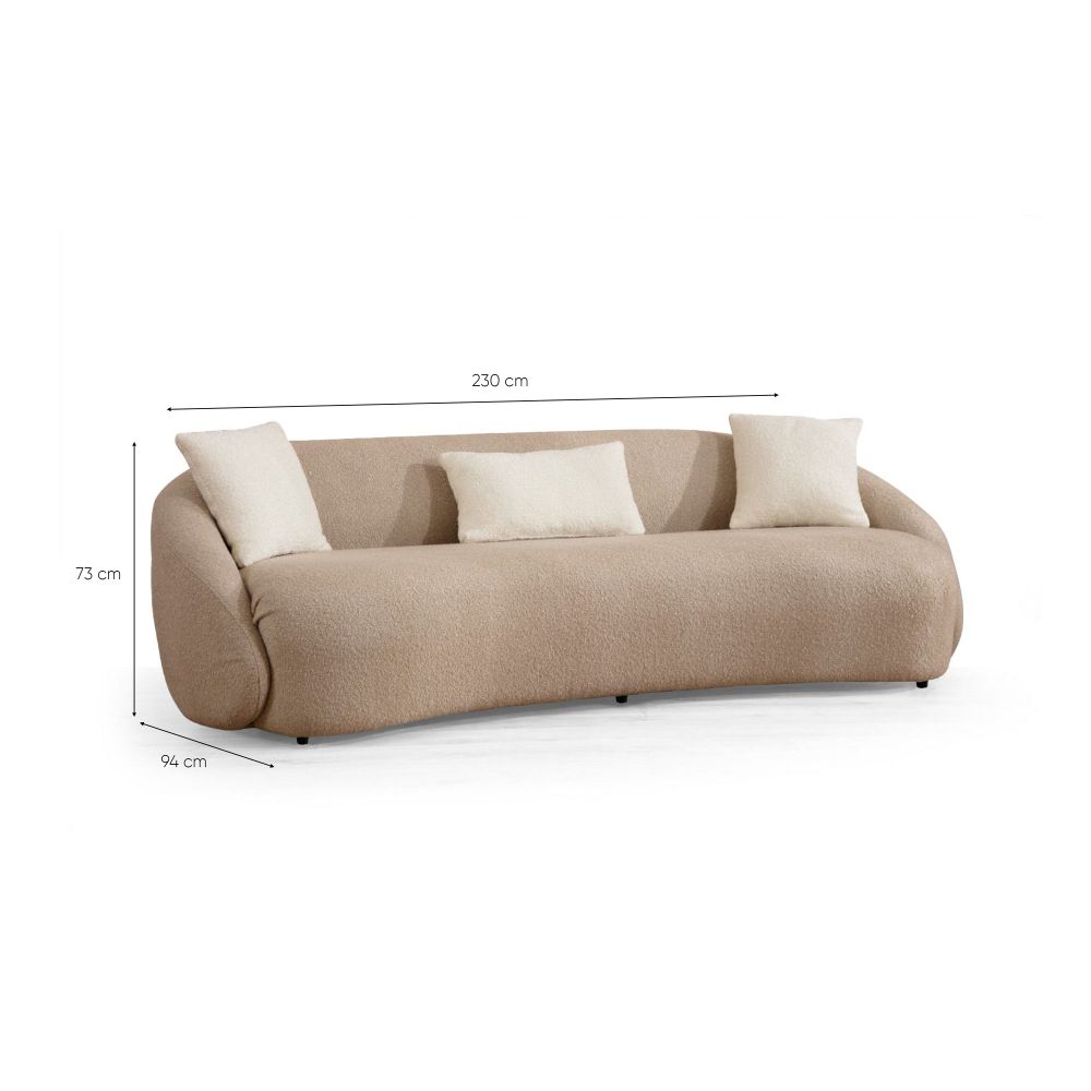 Sofa za 3 osobe Napoli - boja: kapučino slika 6