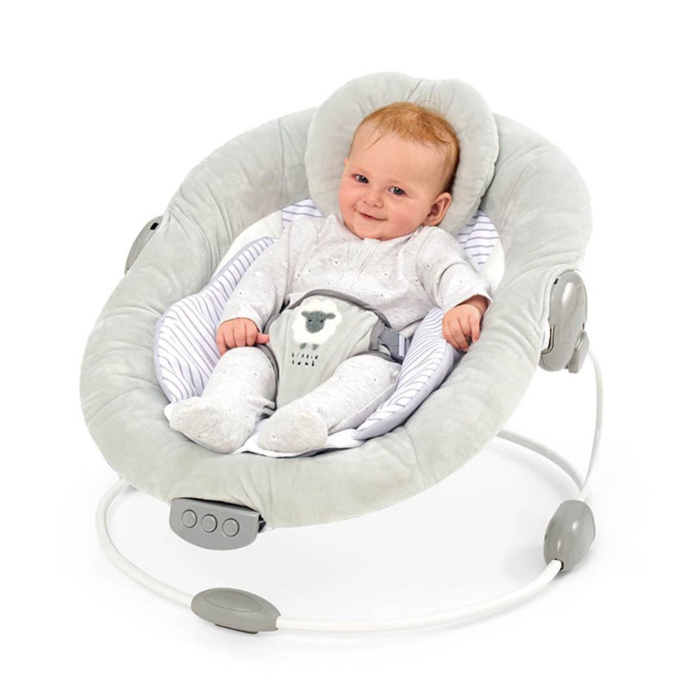 KALEI Ležaljka za bebe sa muzikom i vibracijom Cloud, Siva slika 2