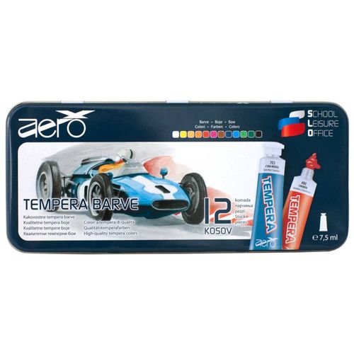 Aero Tempera 7,5 ml tubice, 12 kom u limenoj kutiji - Design Formula1 9201-2212  slika 2