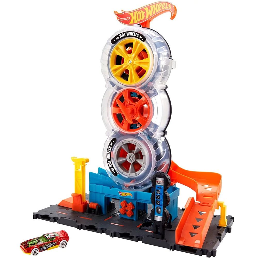 Hot Wheels City Set za igru Super Twist Tire Shop slika 1