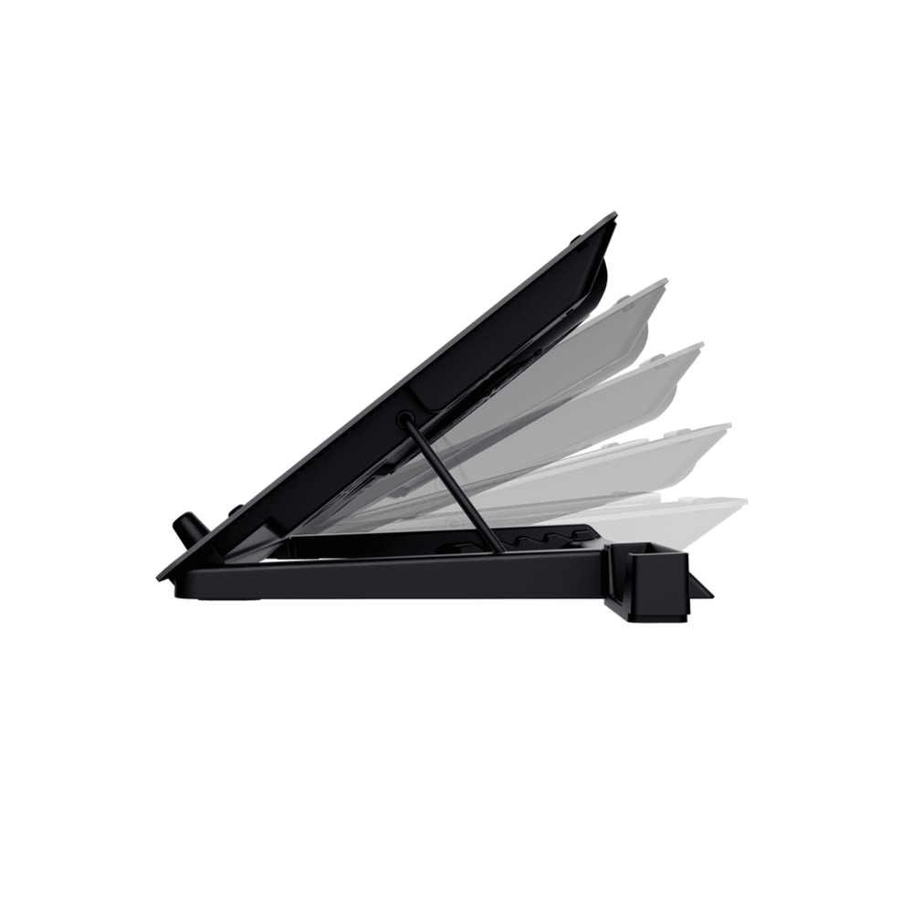 Trust Quno Cooling Stand LED GXT 1125 Laptop cooling stand sa 5 ventilatora + stalak za telefon slika 2
