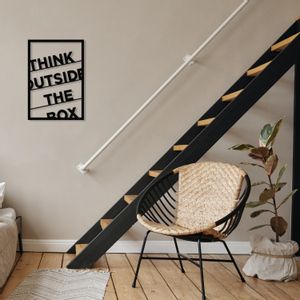 Wallity Metalna zidna dekoracija Think Outside The Box Metal Decor