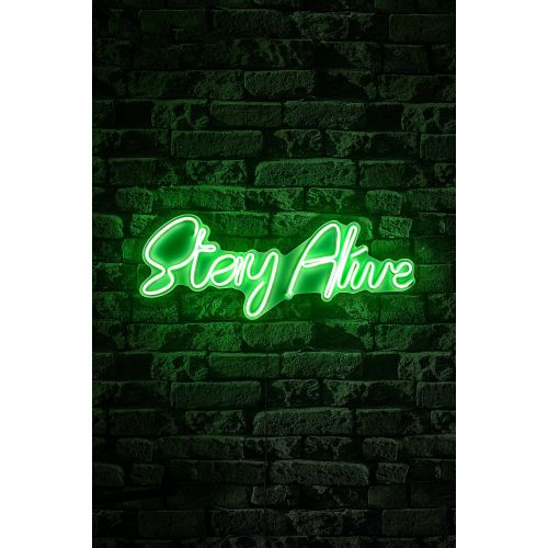 Wallity Zidna LED dekoracija, Stay Alive - Green slika 4