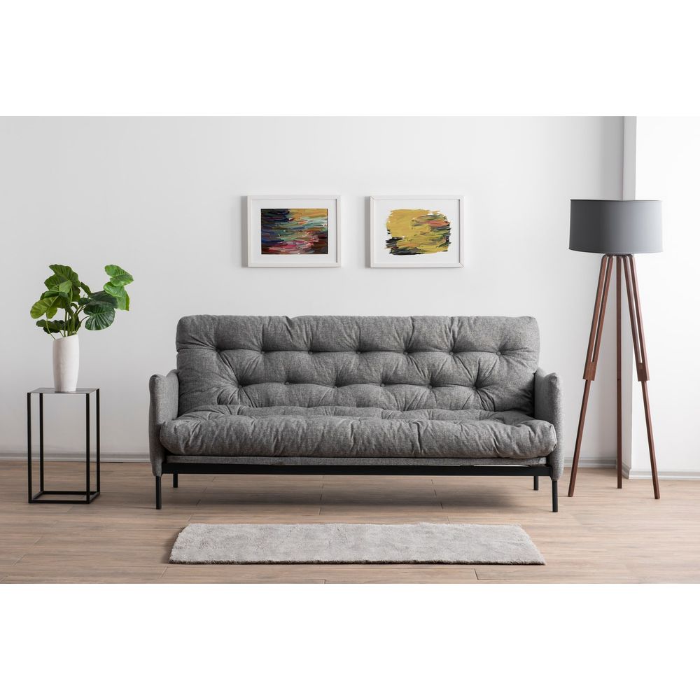 Renge - Svijetlosiva Troosna Sofa na Razvlačenje slika 2