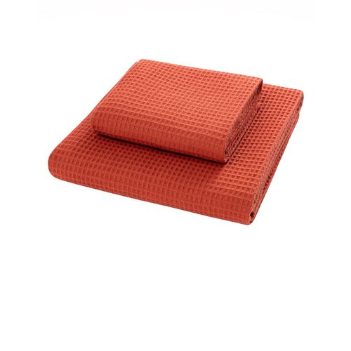 Waffle - Tile Red Tile Red Towel Set (2 Pieces) slika 5