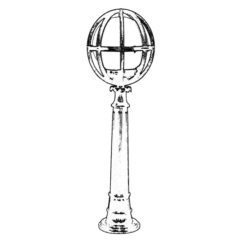 BSU-68080-BSY-M6-BOP Crna Spoljašnja Podna Lampa slika 2
