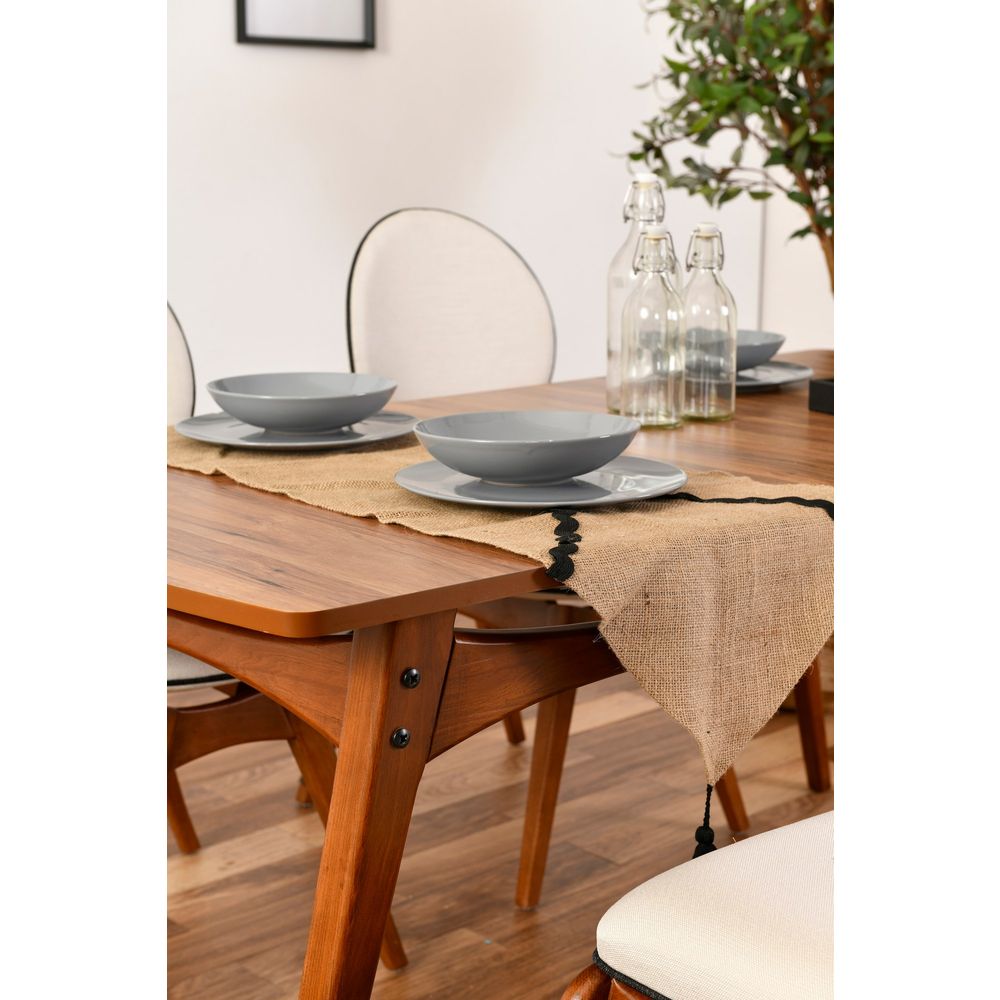 Set Stola i Stolica Touch (2S-1B) WalnutCream (4 Dijela) slika 6