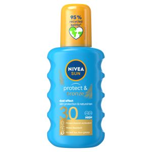 NIVEA SUN Protect & Bronze sprej za sunčanje SPF30, 200 ml