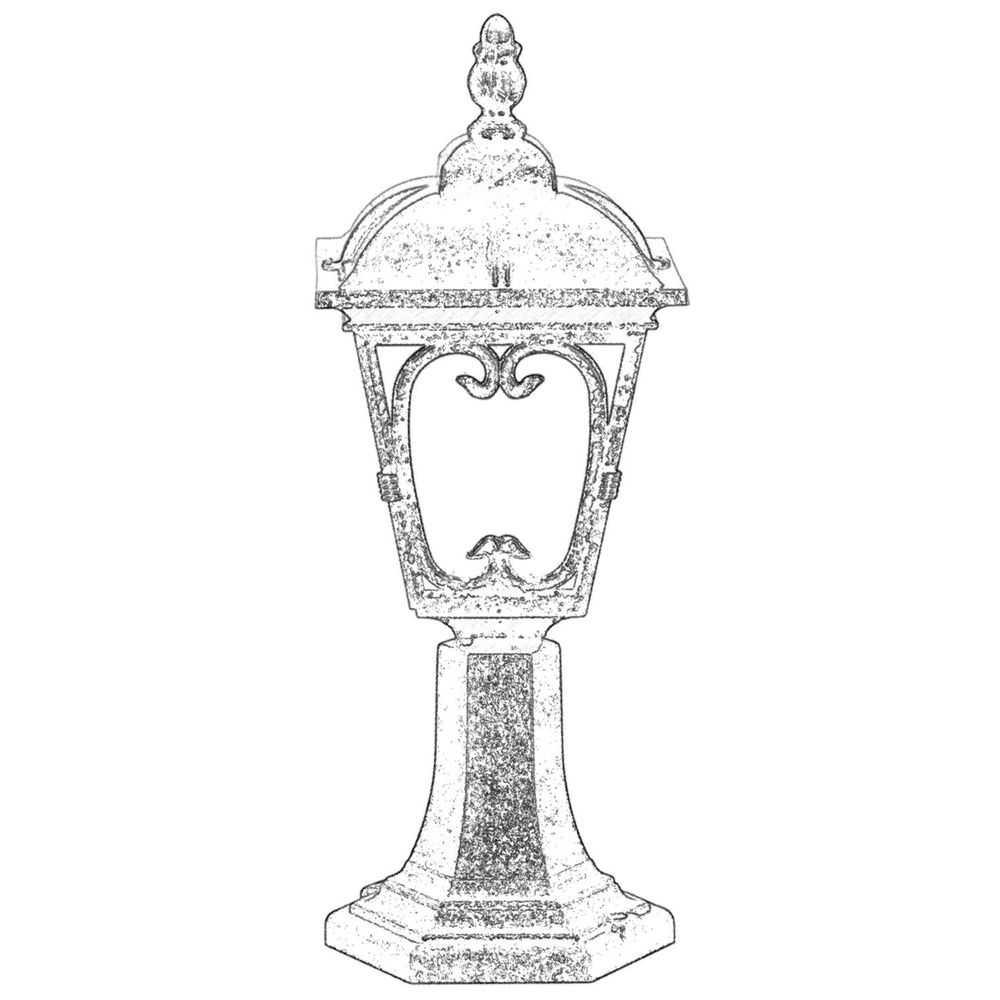 Vanjska zidna lampa BSU-68181-BKR-K, smeđa slika 2