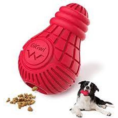 GiGwi igračka za pse sijalica od gume crvena M slika 1