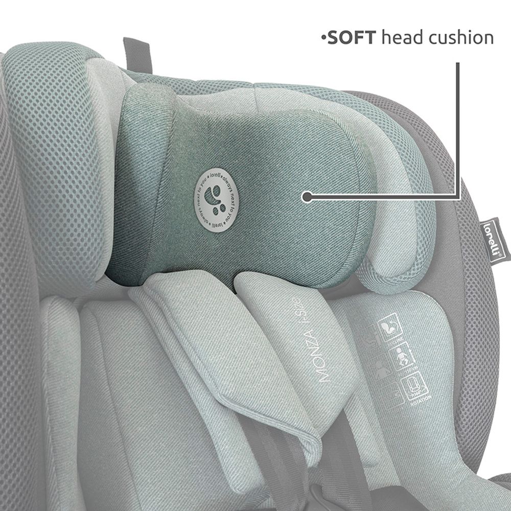 LORELLI autosjedalica Monza i-Size Isofix 40-150 cm 360°, Black  slika 16