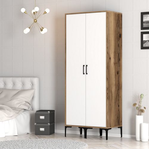 Kumsal SS - Walnut, White Walnut
White Wardrobe slika 3