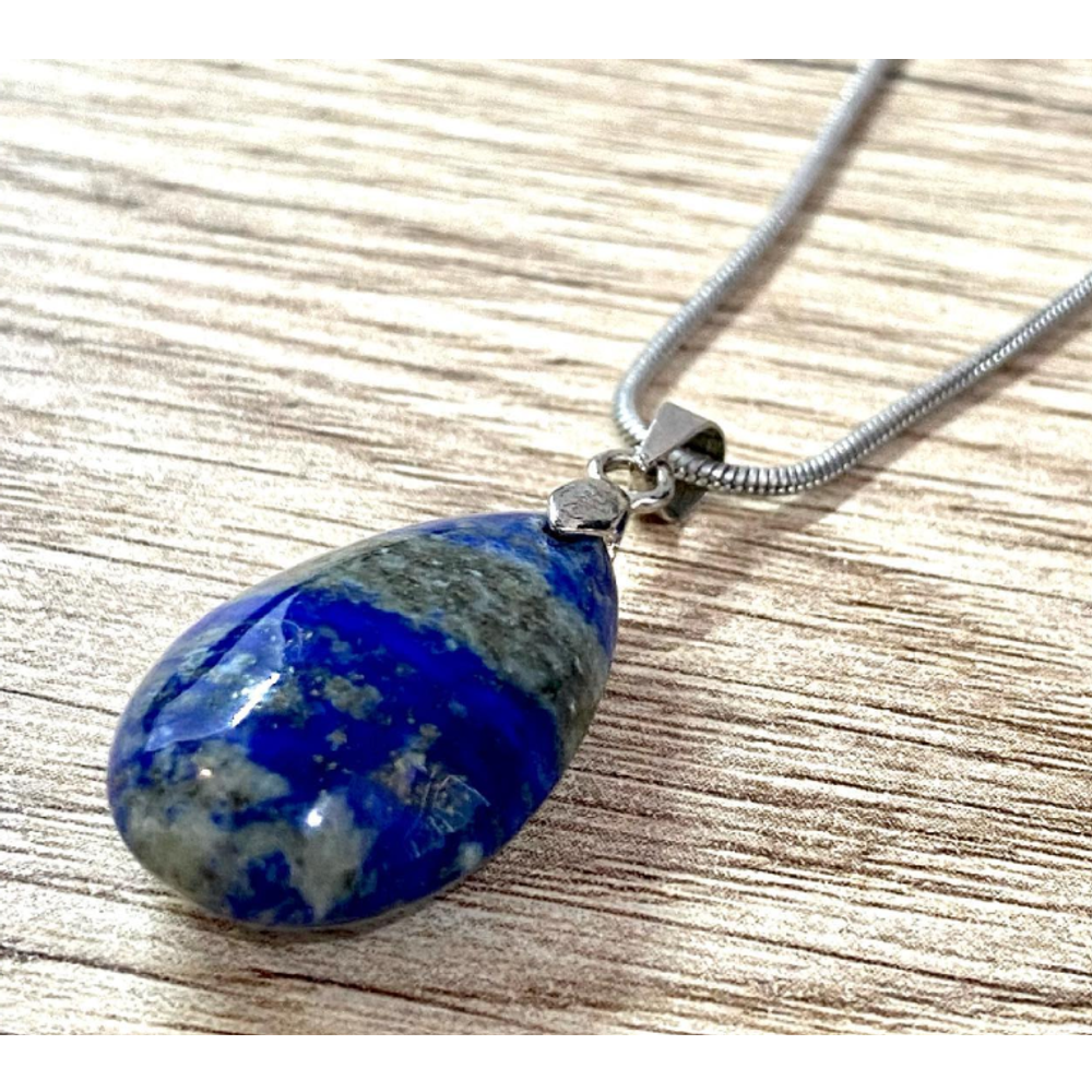 Poludrago kamenje Ogrlica - Lapis lazuli   slika 3