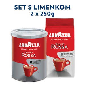 Lavazza Mljevena kava Qualita Rossa s limenkom 2x250g