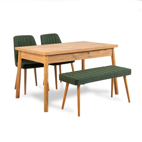 Woody Fashion Set stolova i stolica (4 komada), Atlantski bor zelena, Costa 1070 - 3 A slika 3