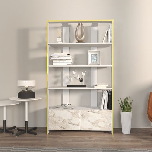 Elena - White White Bookshelf slika 1