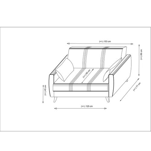 Atelier Del Sofa Dvosjed, Zaden - Beige slika 7