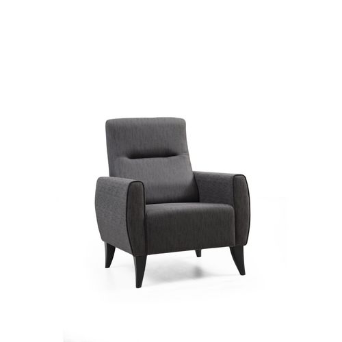 Minar - Dark Grey Dark Grey Wing Chair slika 2
