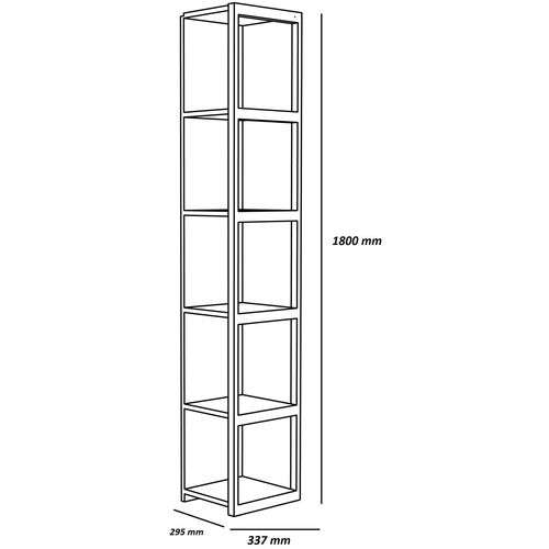 Texas - White, White White Bookshelf slika 3