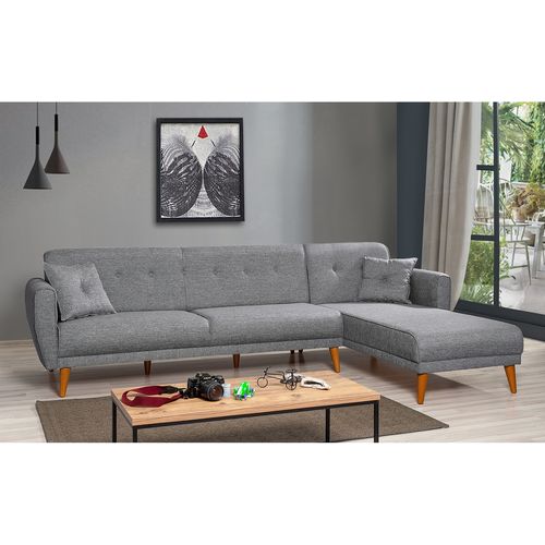 Aria Köşe-Dark Grey Ugao Sofa-Krevet slika 2